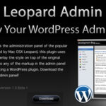 Leopard admin para WordPress