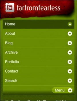 far from fearless mobile web design showcase 269x350 far from fearless mobile web design showcase