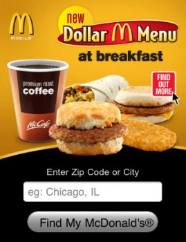 mcdonalds mobile web design showcase 269x350 mcdonalds mobile web design showcase