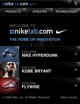 nike lab mobile web design showcase 269x350 nike lab mobile web design showcase