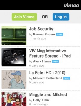 vimeo mobile web design showcase 269x350 vimeo mobile web design showcase