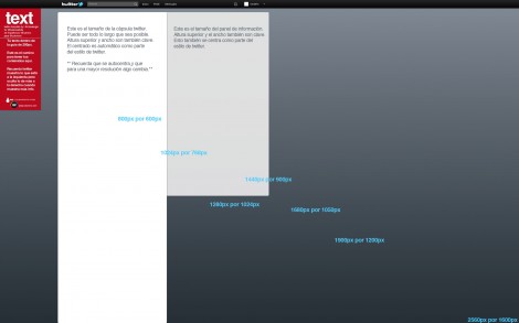 captura nuevo twitter 470x293 Plantilla en castellano del diseño del nuevo twitter