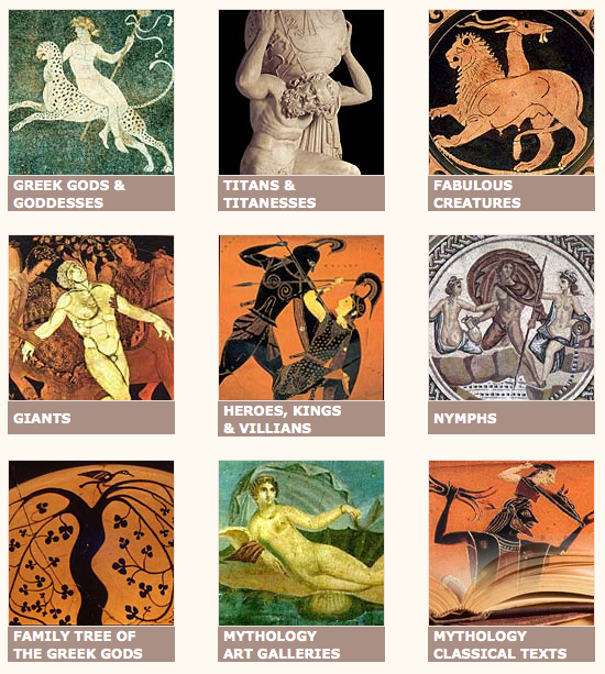 mitologia griega y sus dioses heroes