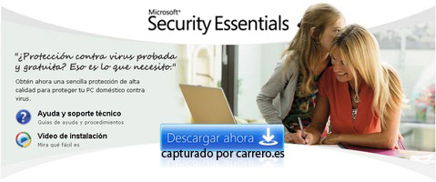 microsoft security essentials. antivirus gratis
