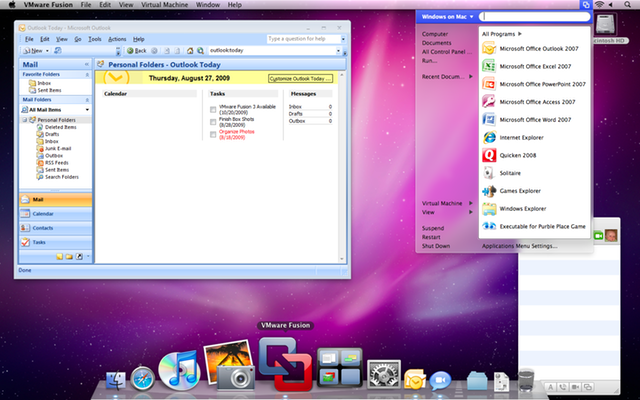 Windows 7 integrado en Mac OS X con Fusion 3.0